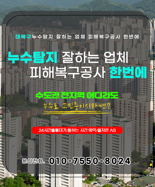 누수탐지 잘하는 업체 피해복구공사 한번에 모바일 비주얼 0